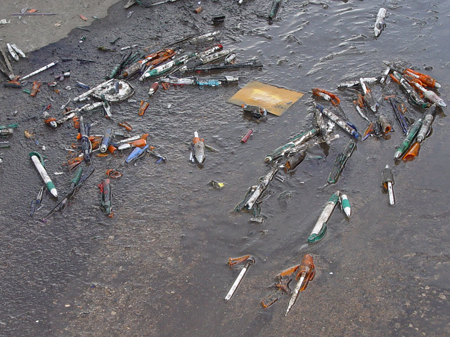 Norwood is a pen printing company - there are pens everywhere outside of it.