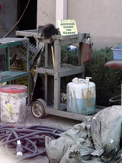 Restroom closed for cleaning