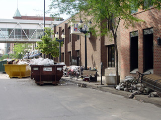 Trash all in the streets