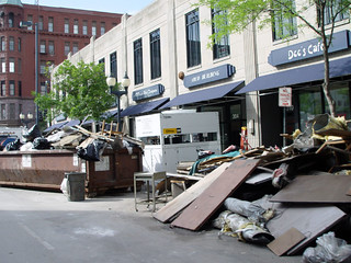 Ruined stuff in the streets