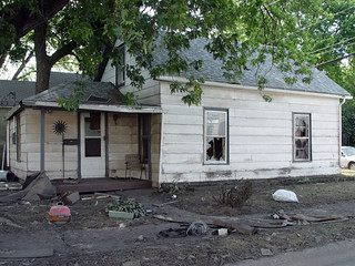 Trashed house