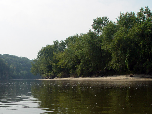 Beach on the Cedar River