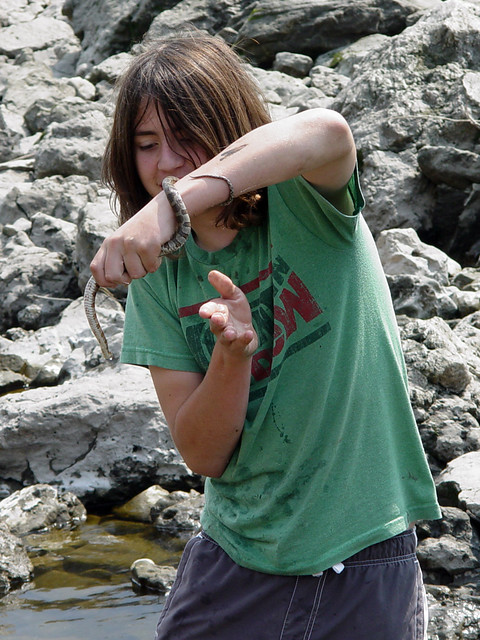 Ethan caught a bull snake