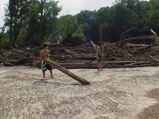Kayaking - Playing with Logs