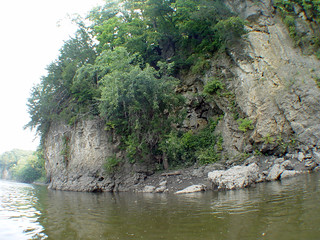 Kayaking - Rock Face on the Cedar River