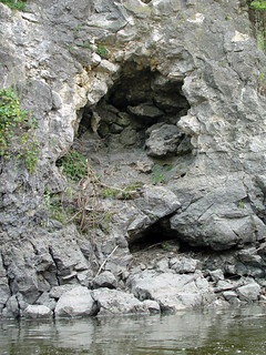 Kayaking - A Cave on the Cedar River