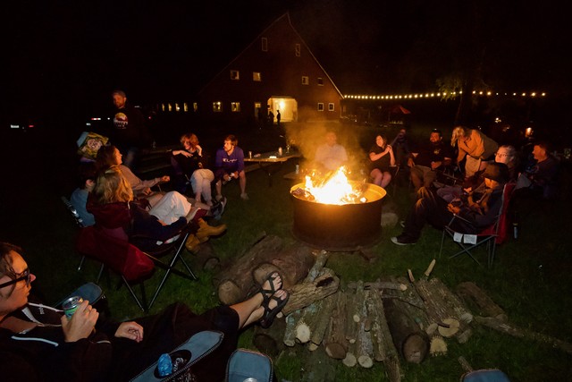 Bonfire at the barn