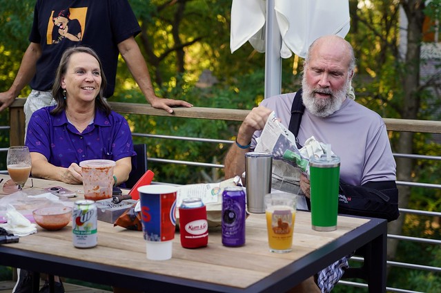 Unwrapping some margarita glasses