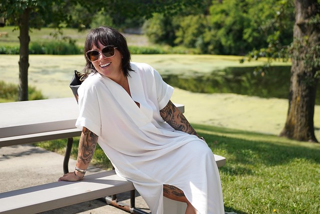 Look at this lady with the mullet