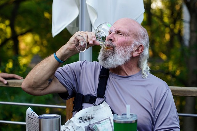 Nothin like drinkin fresh out of a margarita glass from the second hand store