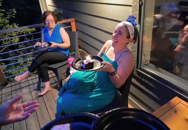 Ice cream sandwich with a votive in it