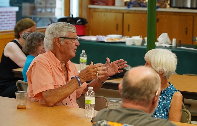 Norman's buddy telling stories