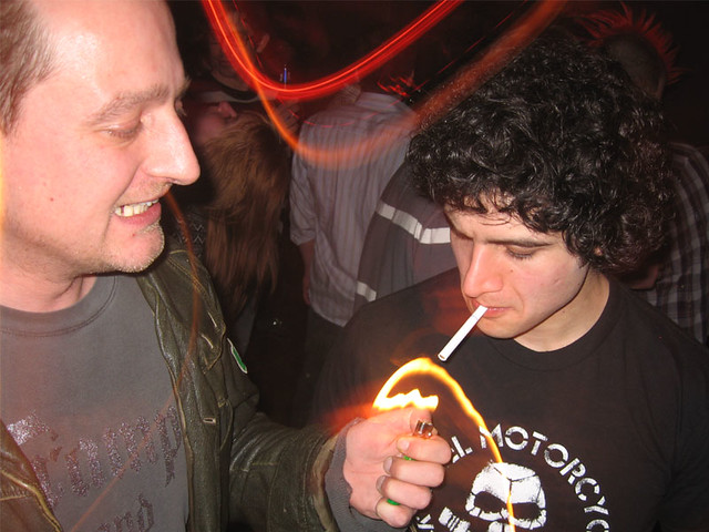 The Spammer Dude Lighting Tag's Cigarette