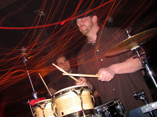 I love it when clubs have drummers playing with the club music