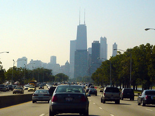 Skyline - Driving to the train station.