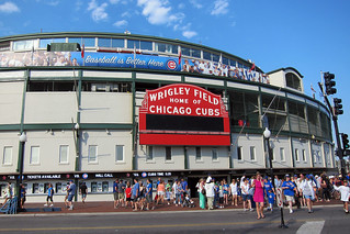 Baseball - Wrigley Field. I accidentally deleted the one that said CUBS WIN... This destroyed Kari
