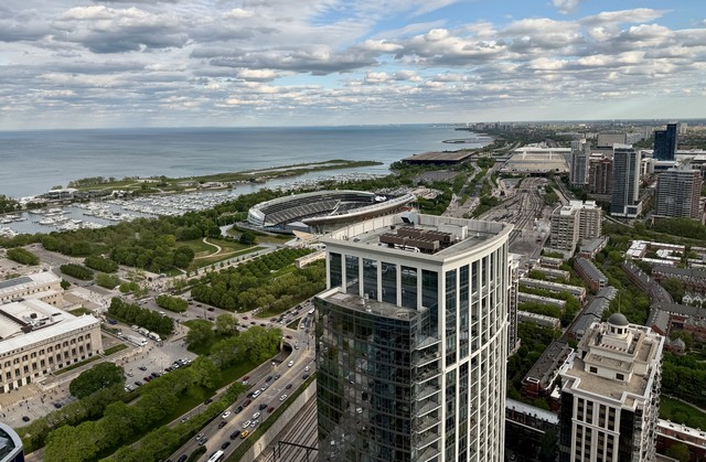 Lookin at Soldier FIeld from Tobbie and Jed's place