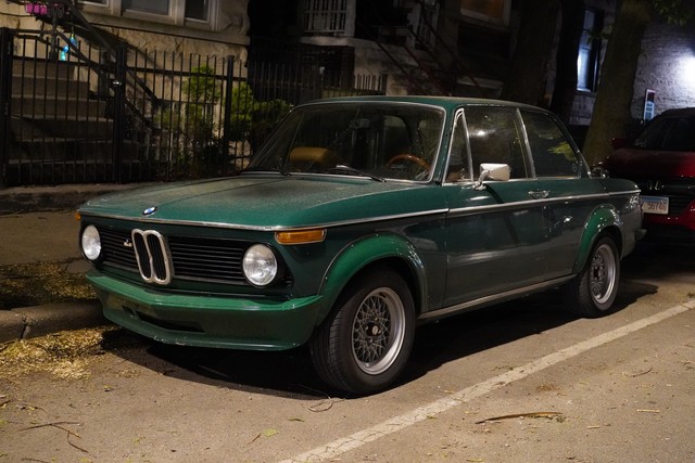 A fun lil BMW 2002 in the old hood