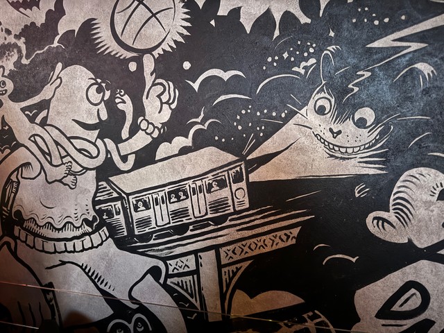 Some fun art on these walls