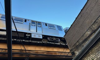 CTA just cruisin over this patio