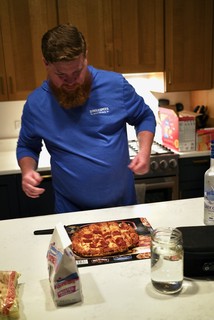 pizza - Tia and Craig ordered some light night snacks