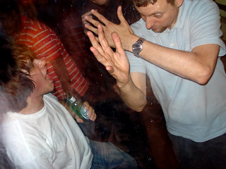 Jon Doing Karate With Some Dude