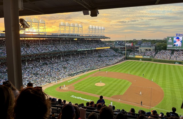 Beautiful night for baseball