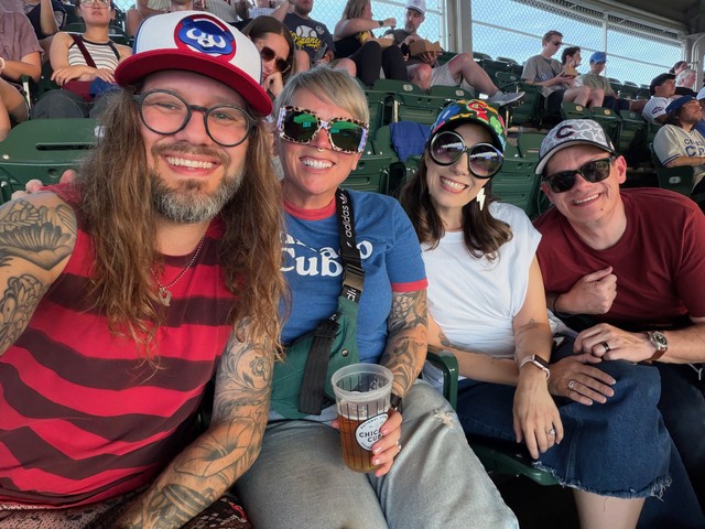 Last minute Cubs game with the Leeperlands