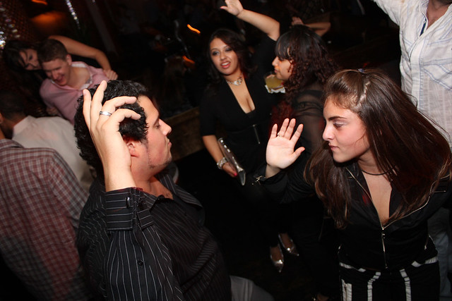 Partying at Le Passage (look at the dude getting raped back there)