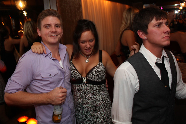 Benz, some chick, and that asshole, German