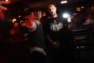 German and I in the mirror