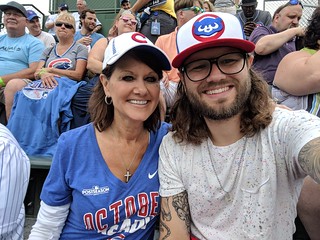 Wrigley field with mom