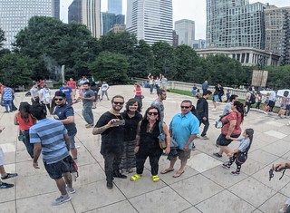 Reflections in "the bean"