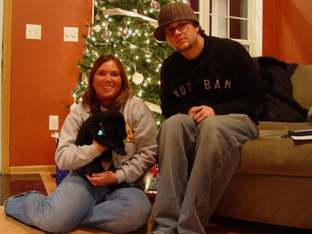 Kari and I at Christmas