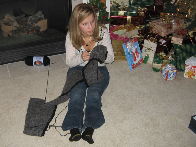 Bre'anna making my scrollbar scarf