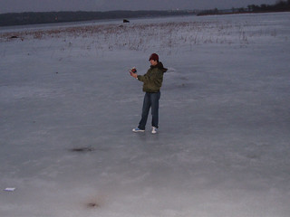 Port Byron - Reading a book out on the Mississippi River