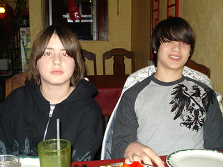Ethan and Gabe at King Ying Low