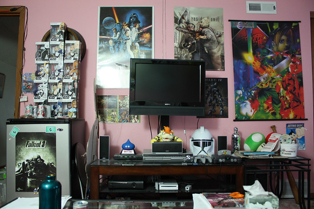 Hanging out in Vic's room