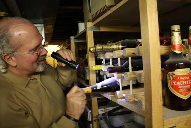 Searching through old bottles