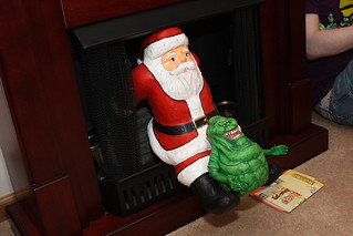 Santa and Slimer