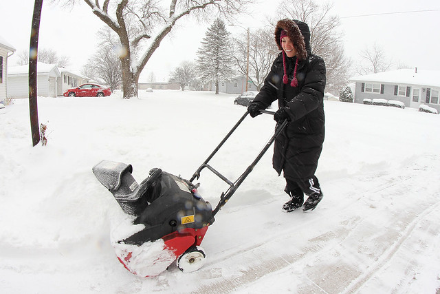 Clearing the driveway