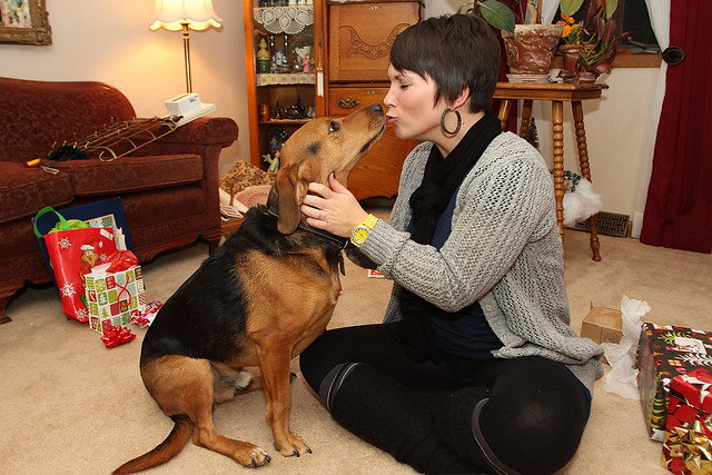 Makin out with the dog