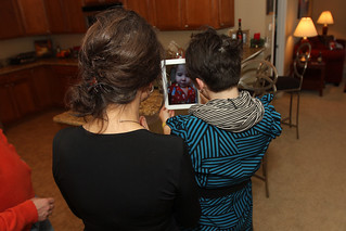 Tech - Trying out FaceTime on mom's new iPad