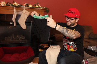Examining some underwear from Kari