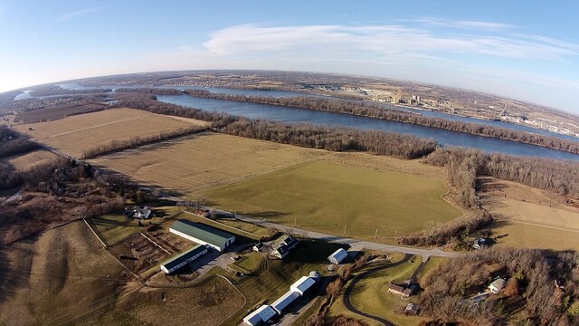 Looking at the Mississippi river