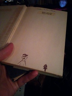 Mad guy. Christmas tree.