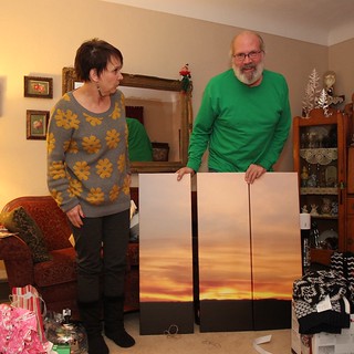 Sunset - Montana sunset. From cell phone cam to canvas.