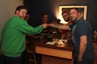 Holiday Malört with some first timers... out of mini solo cups.