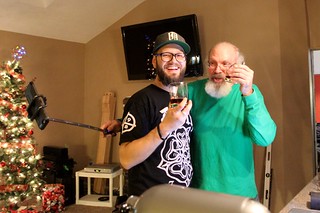 Shots - Christmas whiskey selfie