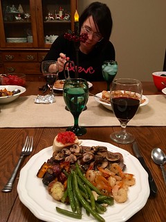 Christmas - Some Christmas dinner with Kari's fam
